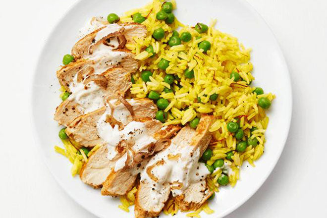 CHICKEN AND SAFFRON RICE – Bene Casa