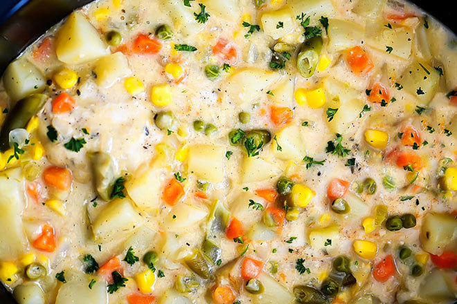 CHICKEN POT PIE STEW – Bene Casa