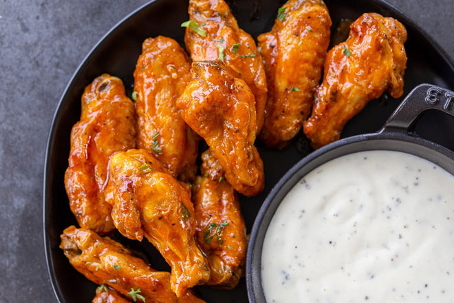 AIR FRYER BUFFALO WINGS