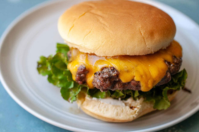 BROILED BEEF BURGERS