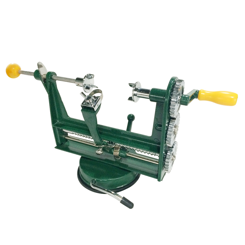 
                  
                    Bene Casa manual crank produce peeler, stainless-steel blade, suction cup base
                  
                