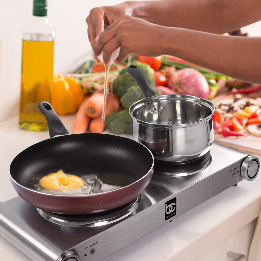 Bene Casa Stainless Steel Double Burner 1800 Watts