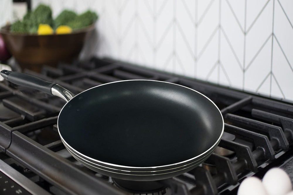Bene Casa Aluminum Nonstick Frying  Pan, Heat Resistant Handles, Dishwasher Safe