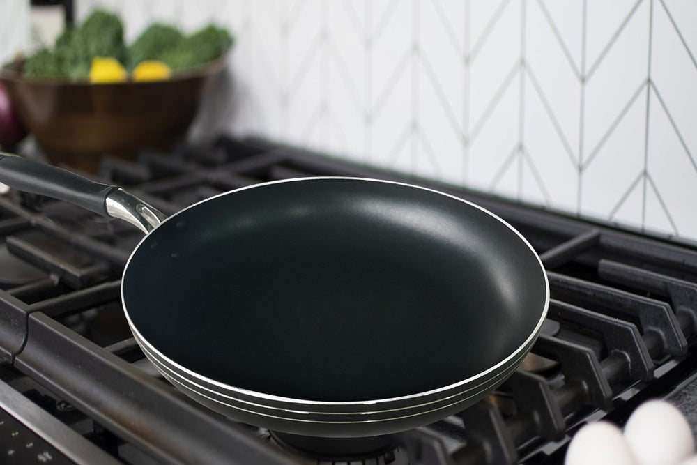 Bene Casa Aluminum Nonstick Frying  Pan, Heat Resistant Handles, Dishwasher Safe