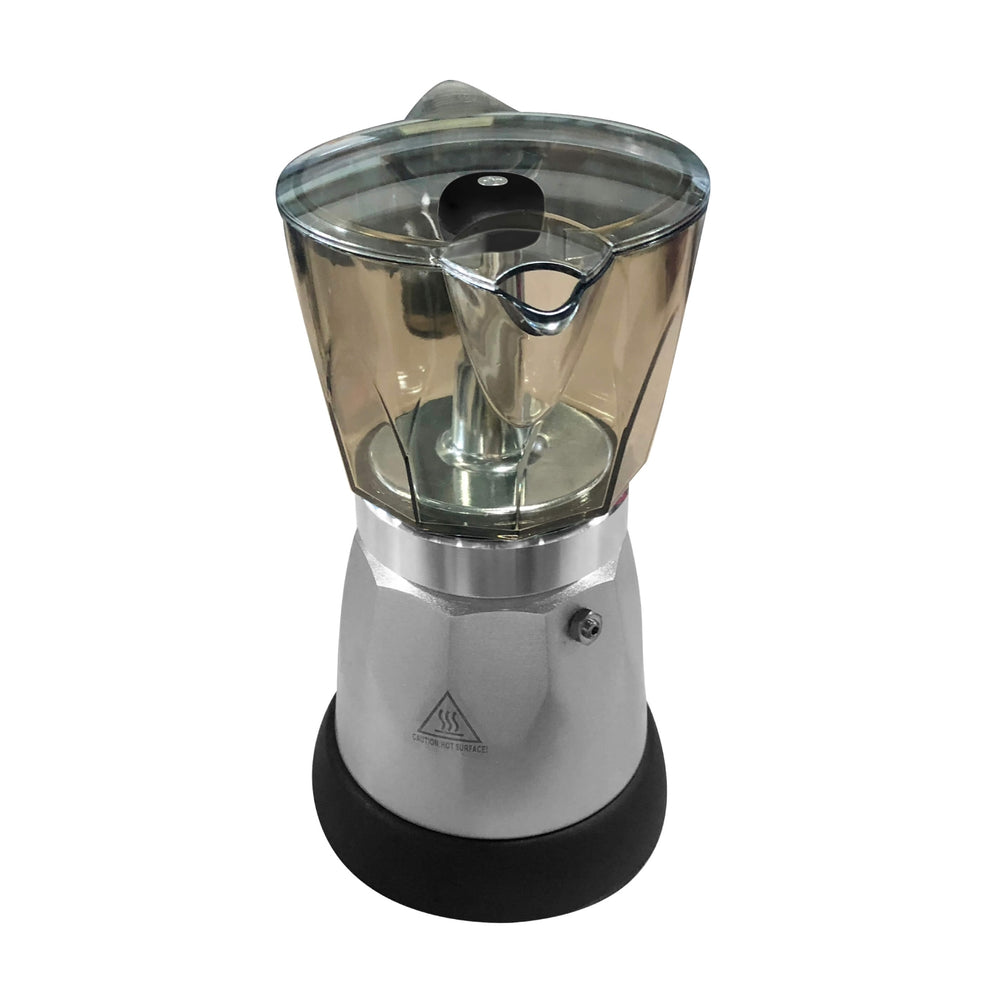 Bene Casa Silver Electric Espresso Maker/Cafetera, 3-6 cups/shots