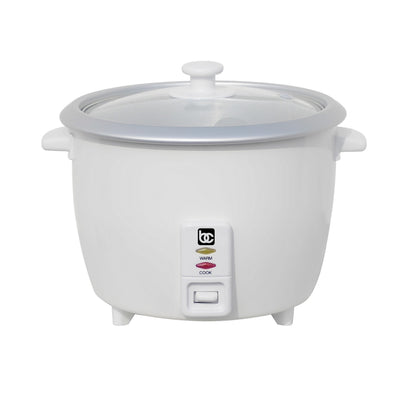 6 Cup Bene Casa Rice Cooker with glass lid, dishwasher safe rice cooker with auto cut off, steamer rice maker with keep warm facility