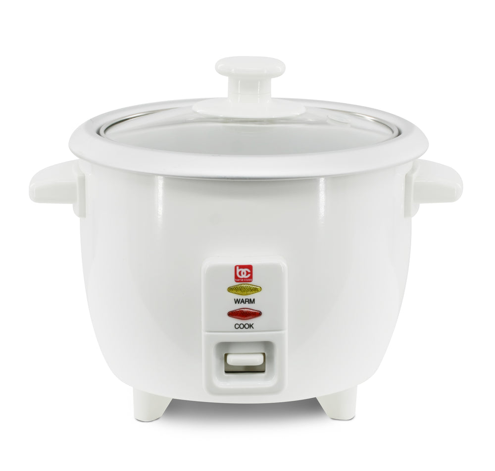 Bene Casa Rice Cooker with glass lid,10-Cup Dishwasher safe rice cooker  with auto cut off, steamer rice maker with keep warm facility.