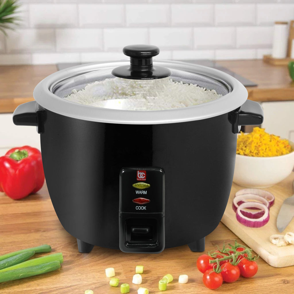 SPT 3-Cup Rice Cooker & Steamer - Stainless Steel - 540 ml