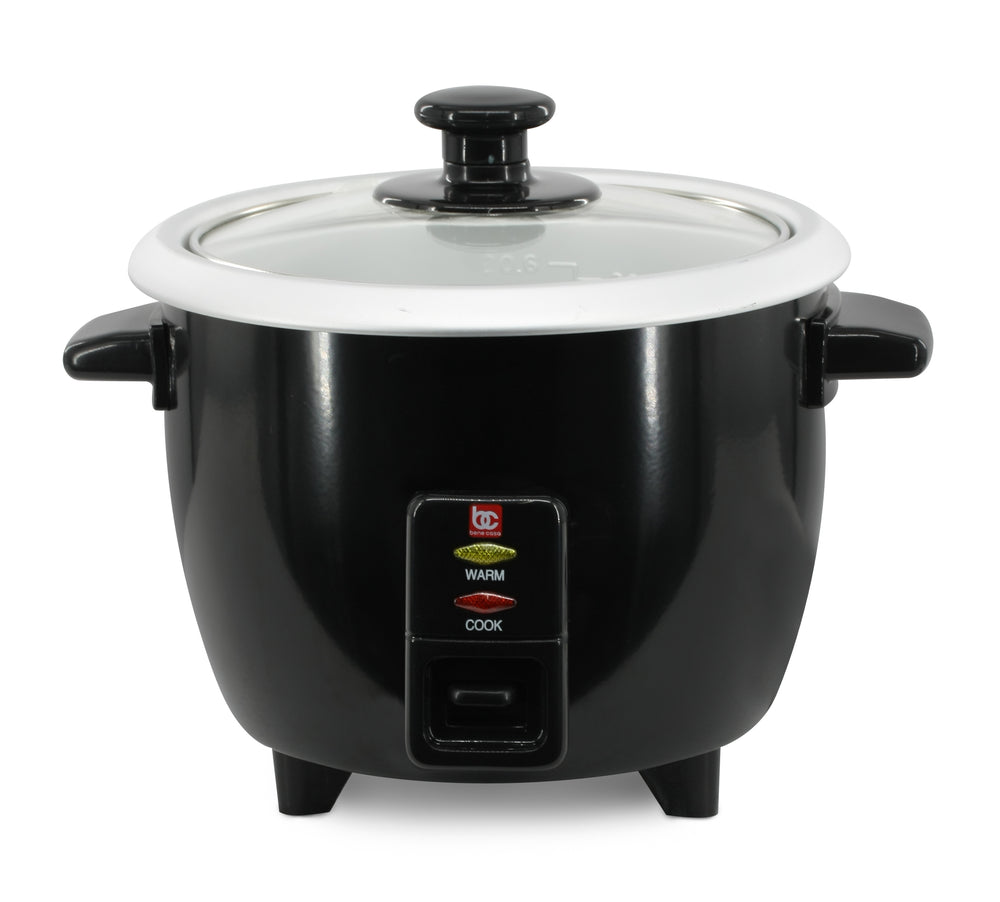 
                  
                    Bene Casa 3-Cup Stainless Steel Thermo Rice Cooker with Clear Lid
                  
                