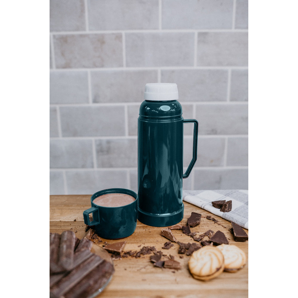 
                  
                    32oz Bene Casa Thermos with double wall vacuum insulation, 1-liter capacity thermos, blue red or green thermos keeps drinks hot or cold for hours
                  
                