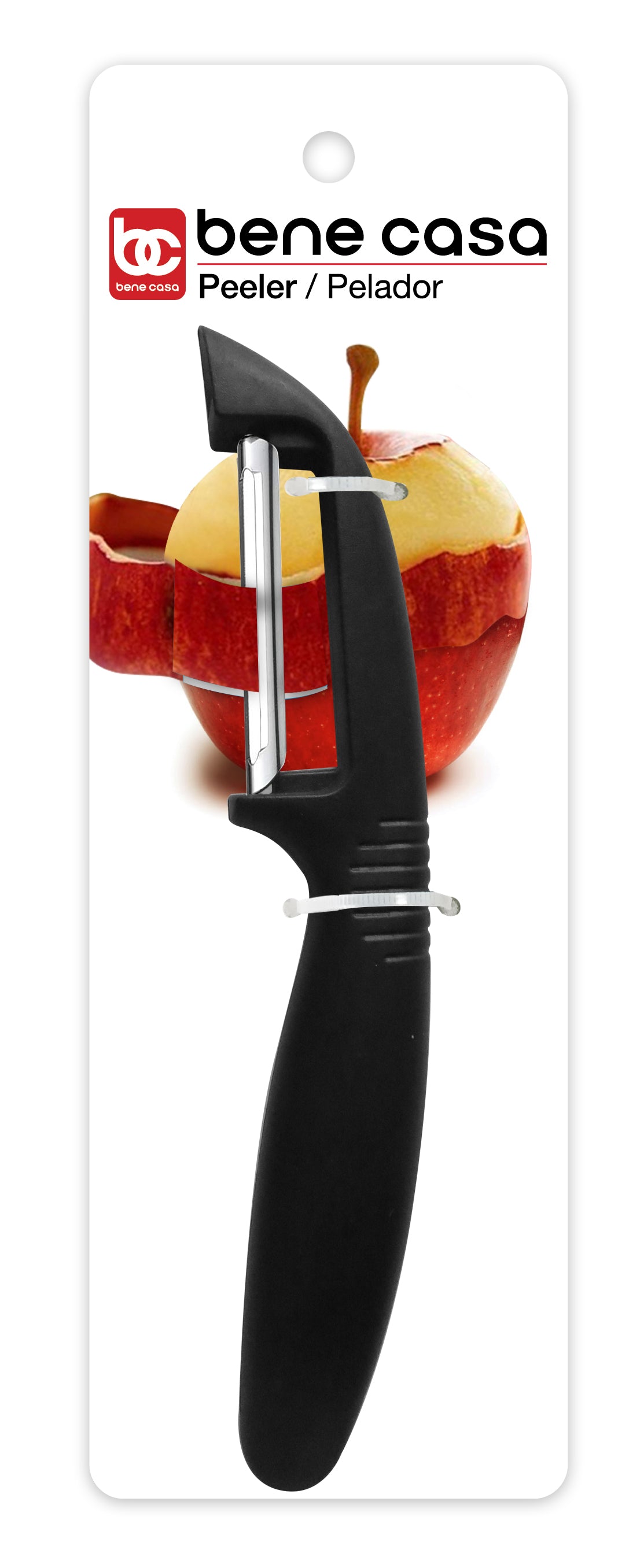 
                  
                    Bene Casa Vegetable Peeler, Stainless Steel Blade, Soft Grip, Dishwasher Safe
                  
                