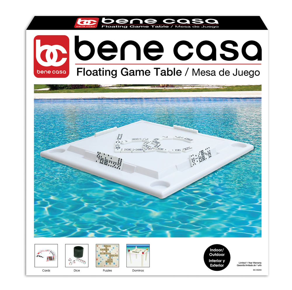 Bene Casa Floating Game Table w/ removable legs for pool or beach party
