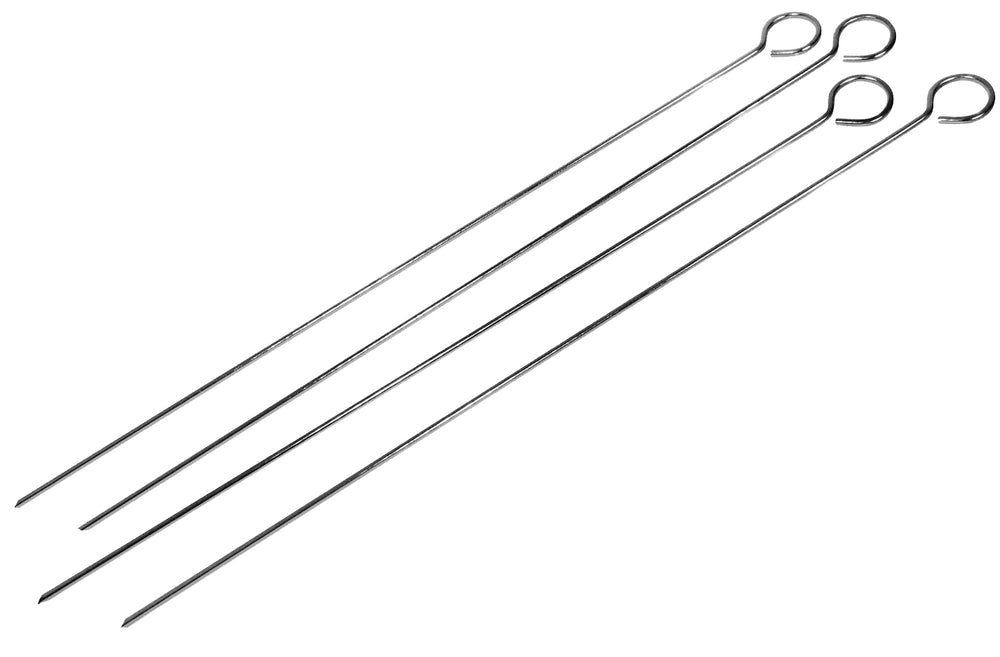 Bene Casa 15 Inch Stainless Steel Barbeque Skewers, Set of 4