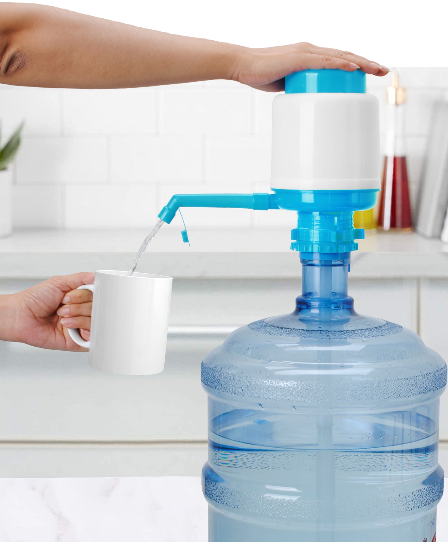 
                  
                    Bene Casa Hand press manual Water Pump for 20 Liter Drinking Bottle for Home, Office and Outdoor
                  
                
