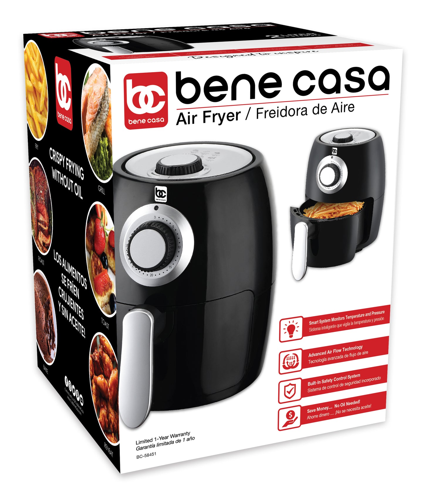 
                  
                    Bene Casa 2-Liter 1000watt Air Fryer
                  
                