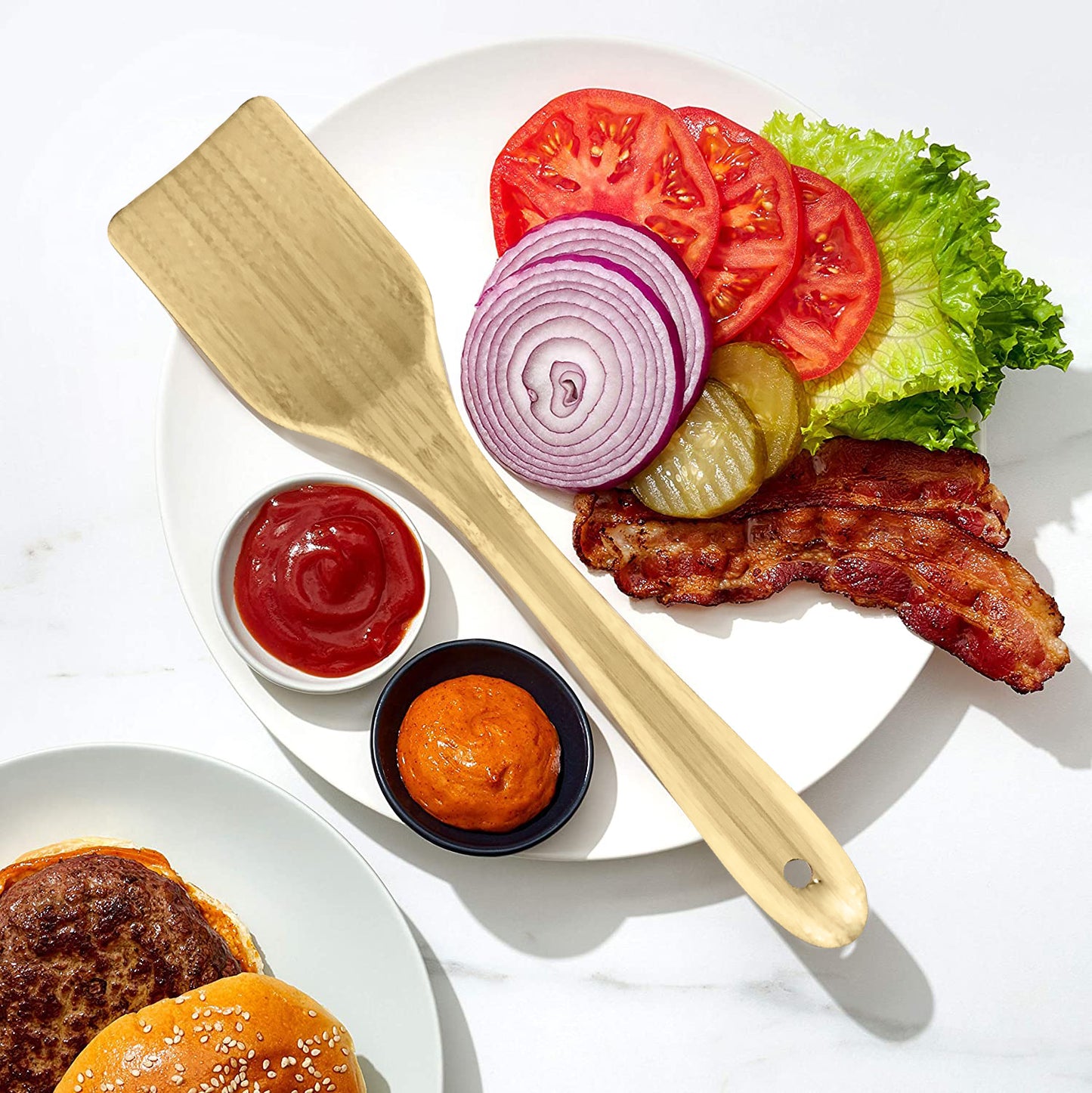 
                  
                    Bene Casa 12" Bamboo Spatula, Safe for non-stick
                  
                