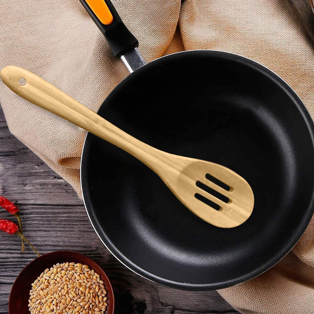 
                  
                    Bene Casa 12" Bamboo Slotted Spoon, Safe for non-stick
                  
                