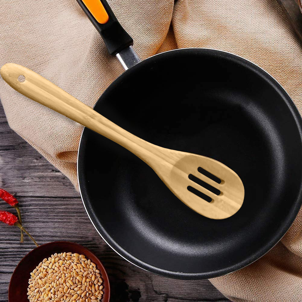 
                  
                    Bene Casa 12" Bamboo Slotted Spoon, Safe for non-stick
                  
                