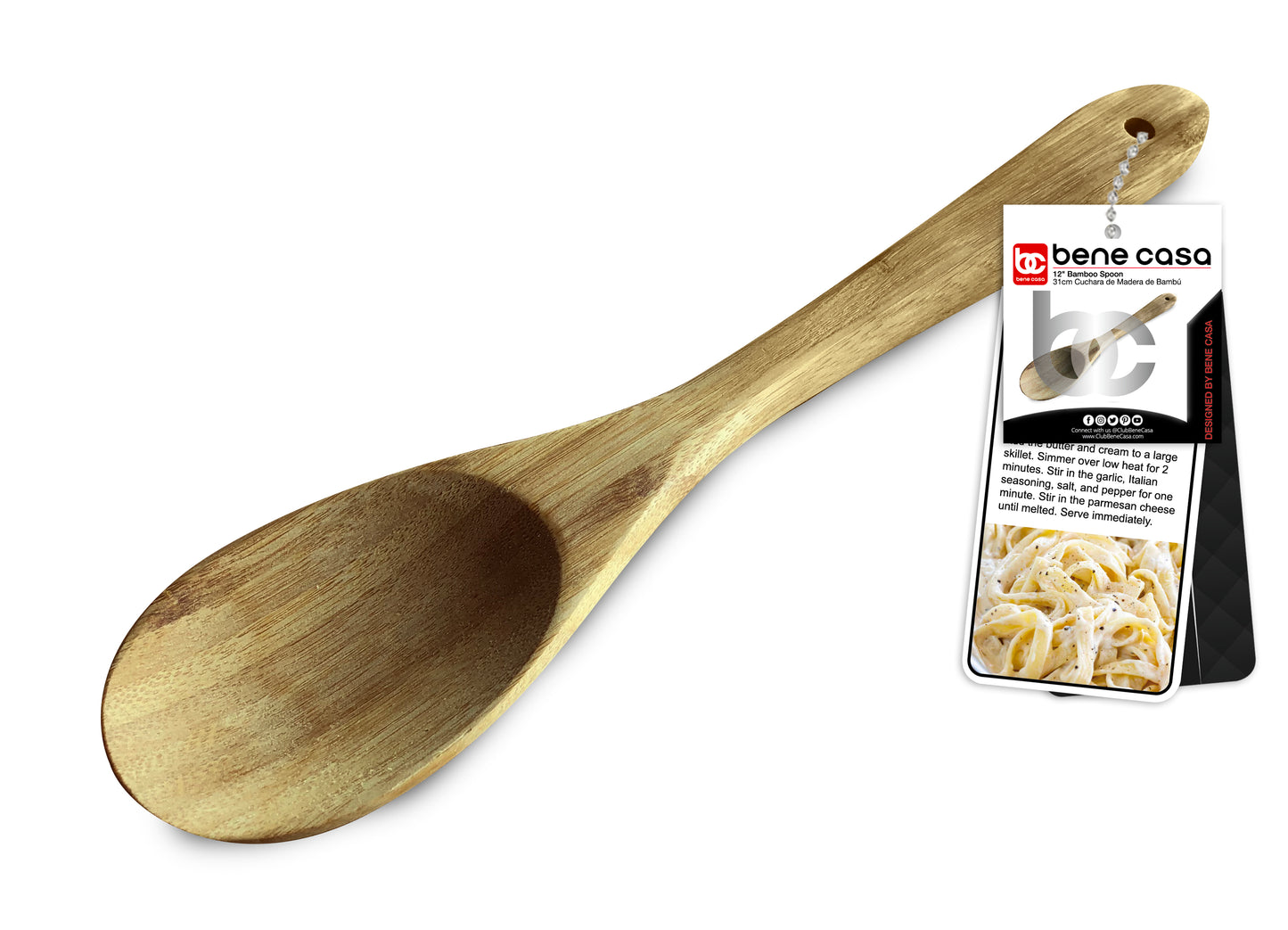
                  
                    Bene Casa 12" Bamboo Spoon, Safe for non-stick
                  
                