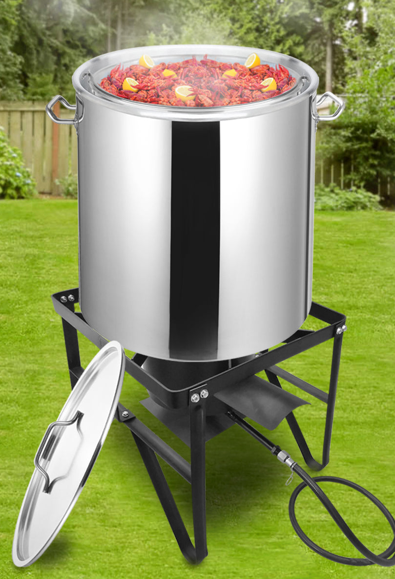 
                  
                    Bene Casa 60Qt Stainless Steel Boiling Pot with Strainer Basket and Lid
                  
                