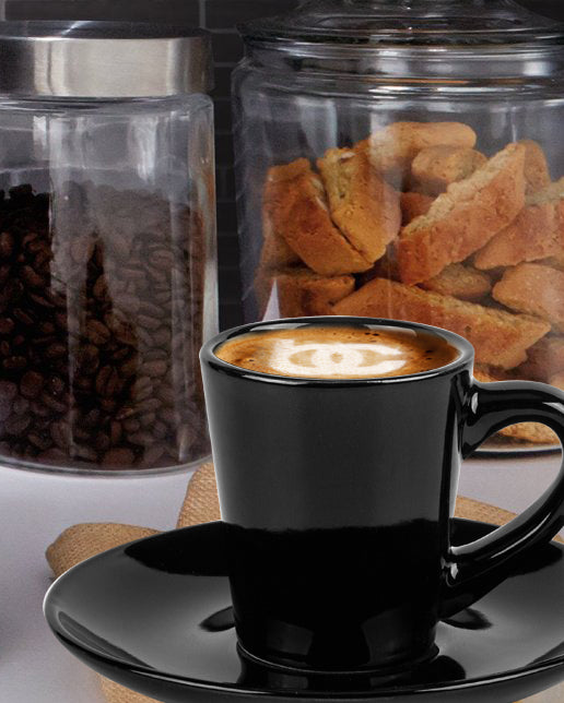 Bene Casa 9-pc Espresso set w/ Metal Stand, 4 espresso cup set, cup 