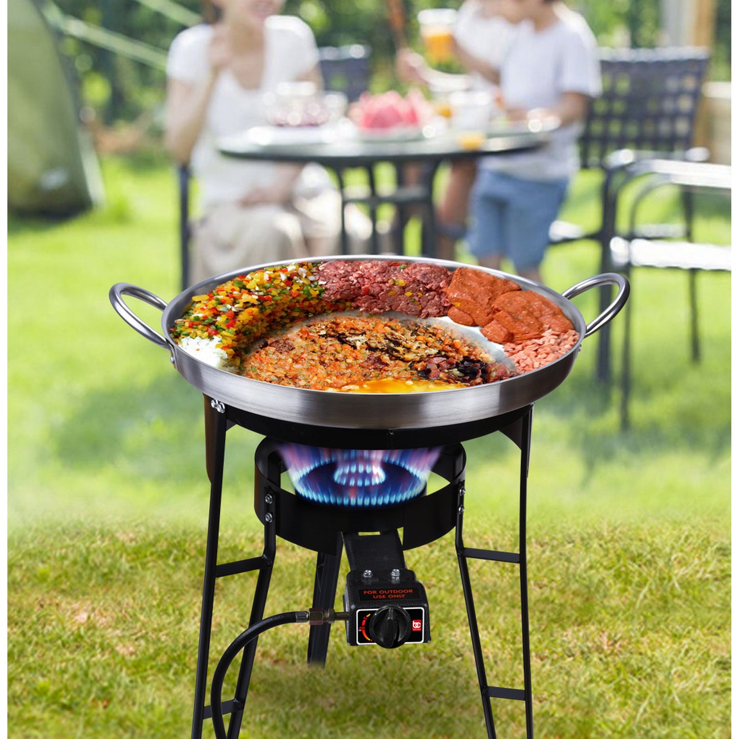 
                  
                    Bene Casa cast-iron Propane Burner with Stand & Comal Set (Party Size)
                  
                