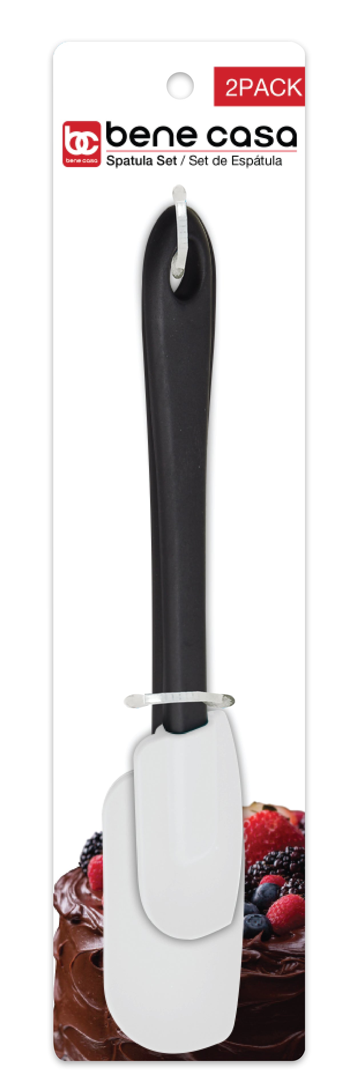 
                  
                    Bene Casa 2pc Spatula Kitchen Utensil Set for Cooking, Baking and Mixing
                  
                