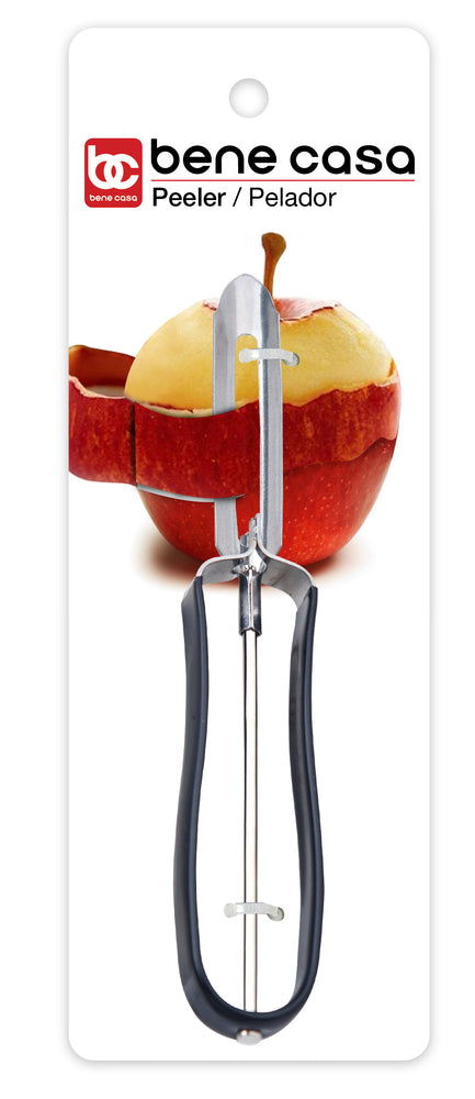 
                  
                    Bene Casa Stainless Steel Vegetable Peeler, Ergonomic Handle for Safety and Control, Dishwasher Safe
                  
                