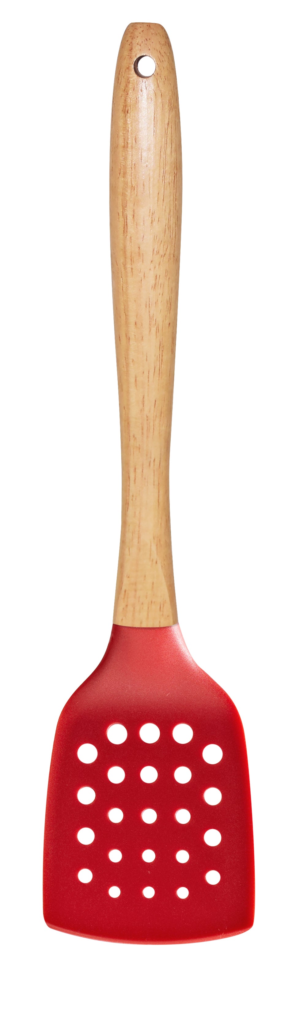 Bene Casa 14 Nylon Spatula with Wooden Handle, Red