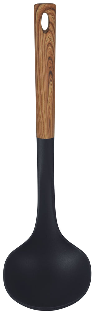 
                  
                    Bene Casa Black Ladle with Wood Like Handle, Heat Resistant
                  
                