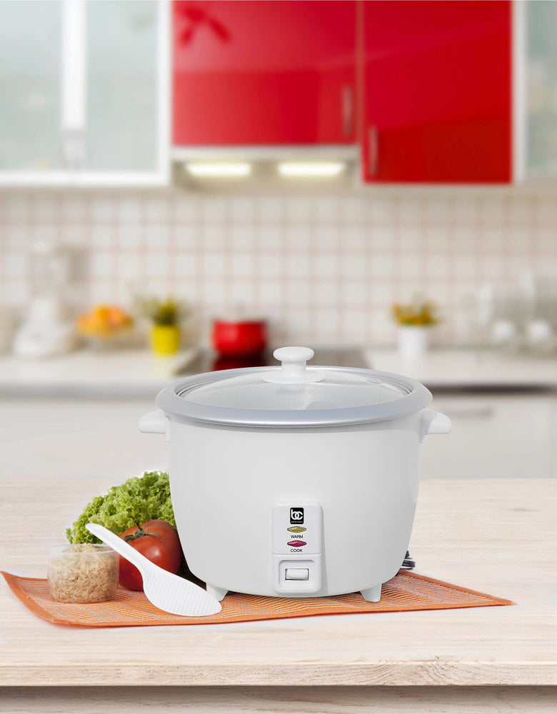 
                  
                    Bene Casa Rice Cooker with glass lid, dishwasher safe rice cooker with auto cut off, steamer rice maker with keep warm facility
                  
                