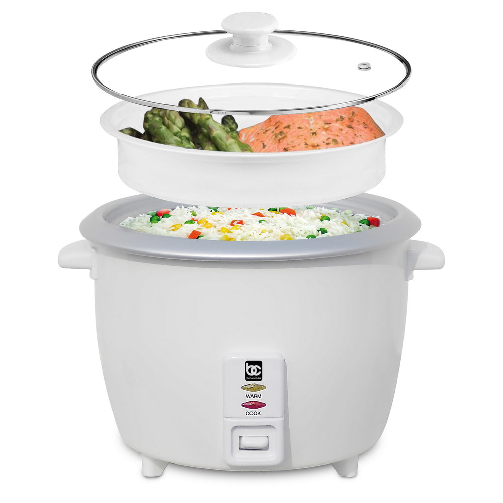 
                  
                    Bene Casa 6-Cup Rice Cooker w/ Glass Lid, Auto cut off, Steamer, & Keep Warm
                  
                