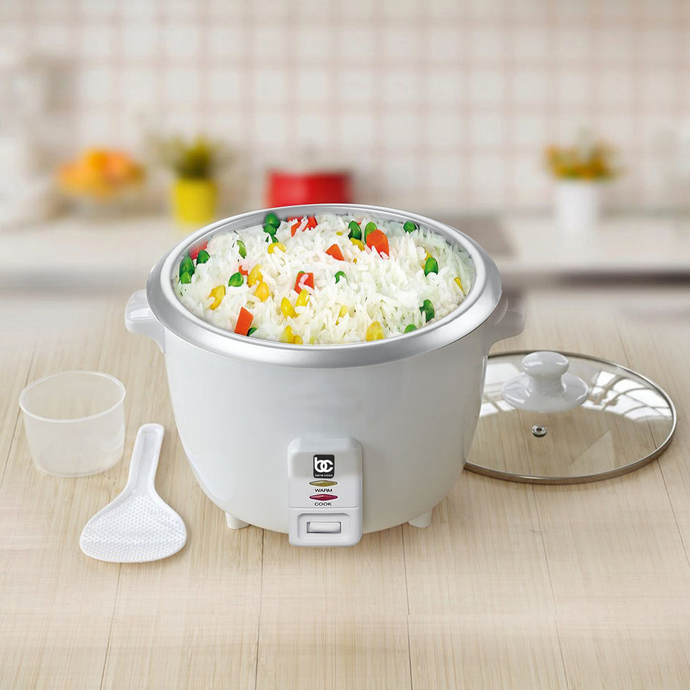 
                  
                    6 Cup Bene Casa Rice Cooker with glass lid, dishwasher safe rice cooker with auto cut off, steamer rice maker with keep warm facility
                  
                