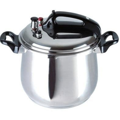 Bene Casa Stainless-Steel, 5.3-quart Pressure Cooker, 5-liter Capacity.  Olla de Presion.