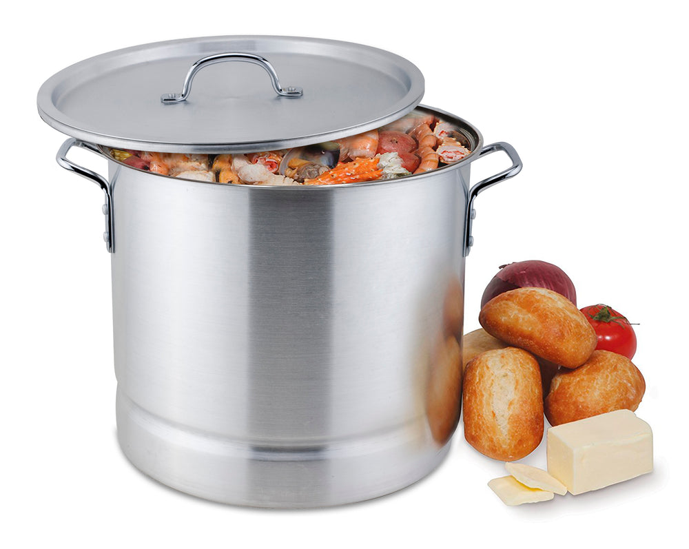 
                  
                    Bene Casa Aluminum Stock Pot with Steamer Rack and Lid
                  
                