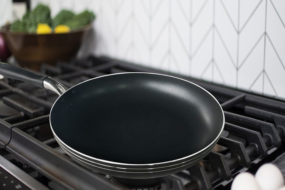 
                  
                    Bene Casa aluminum nonstick  8" Fry Pan, no-stick coating, and heat resistant handle, dishwasher safe fry pan
                  
                