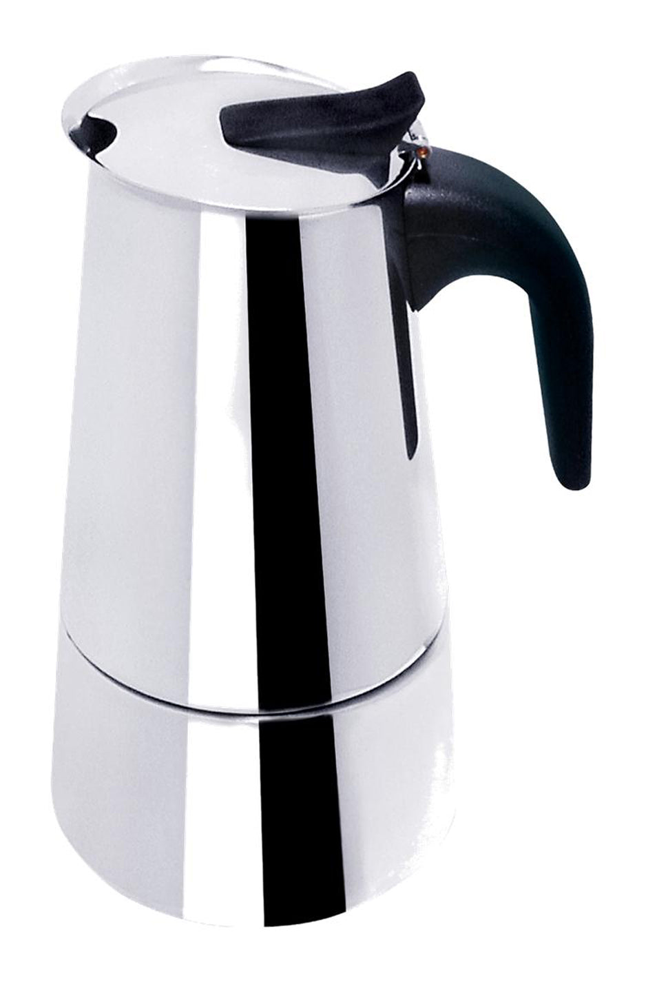 Bene Casa stainless-steel 6-cup stove top espresso maker, dishwasher safe