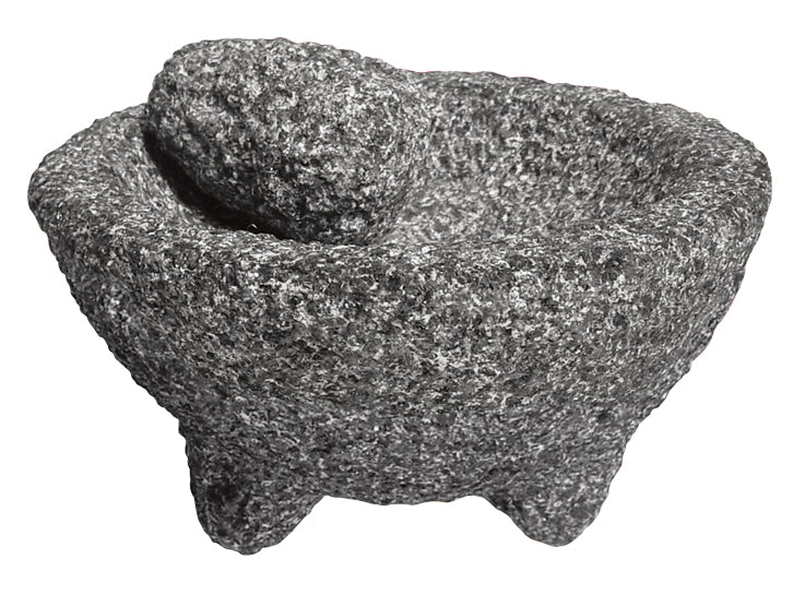 Alpine Cuisine Mortar and Pestle Set - 8 Inch - Unpolished Granite, Sp