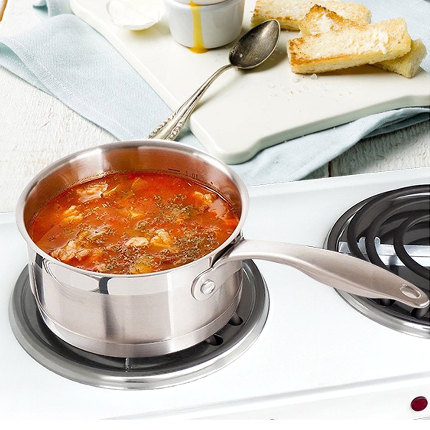 
                  
                    Bene Casa double electric burner in white, double burner coils, portable double electric burner, dual controls, stainless steel drip tray
                  
                