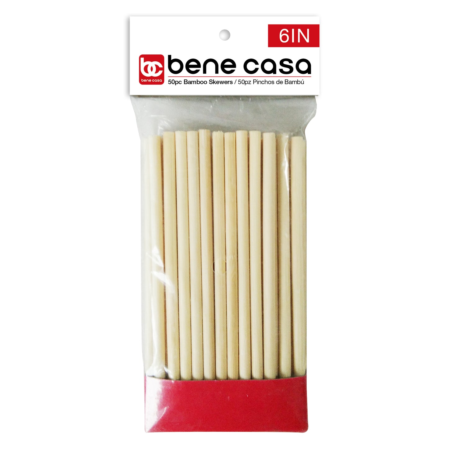 
                  
                    Bene Casa 100-pc Bamboo Skewer Pack, 12" Bamboo Skewers, 100% Natural Bamboo
                  
                