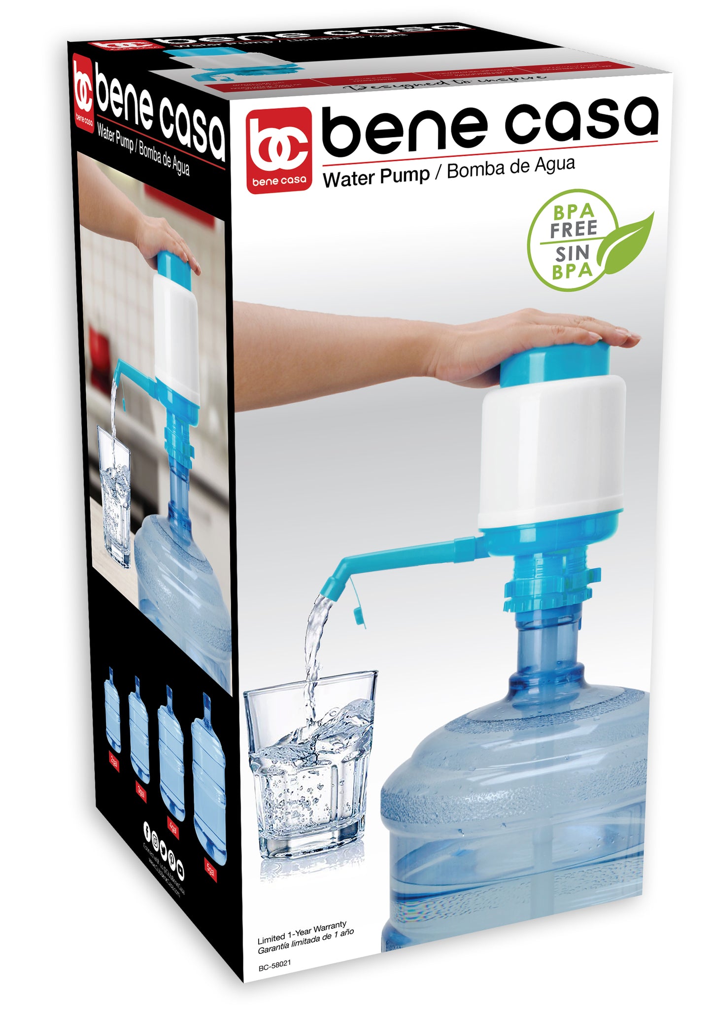 
                  
                    Bene Casa Hand press manual Water Pump for 20 Liter Drinking Bottle for Home, Office and Outdoor
                  
                