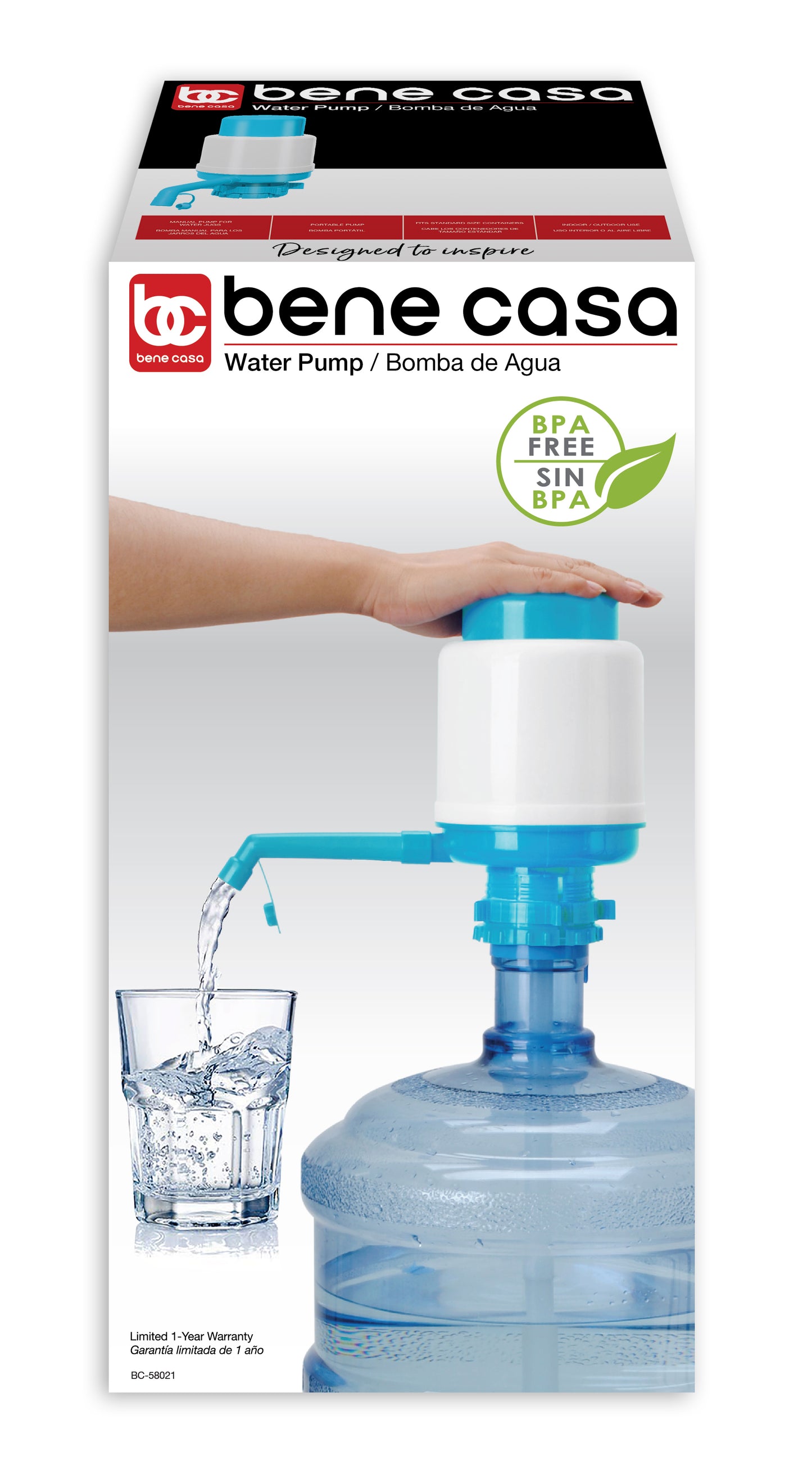 
                  
                    Bene Casa Hand press, manual Water Pump for 20 Liter Drinking Bottle
                  
                