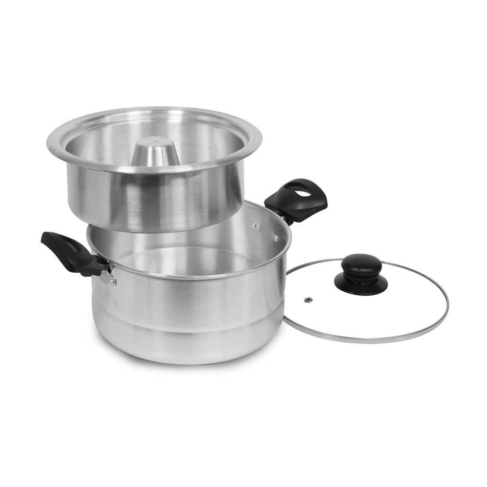 
                  
                    Bene Casa 1.6-Liter aluminum double boiler w/ glass lid, Flanera, Bano de Maria
                  
                