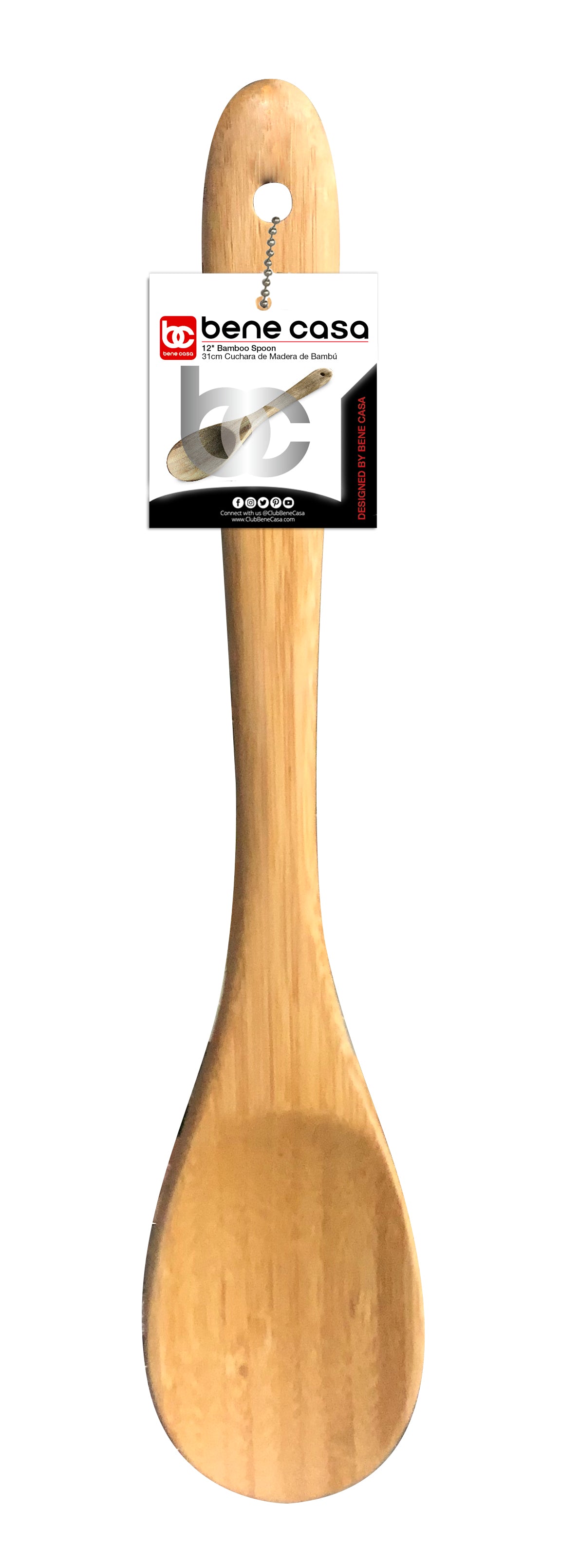 
                  
                    Bene Casa 12" Bamboo Spoon, Safe for non-stick
                  
                