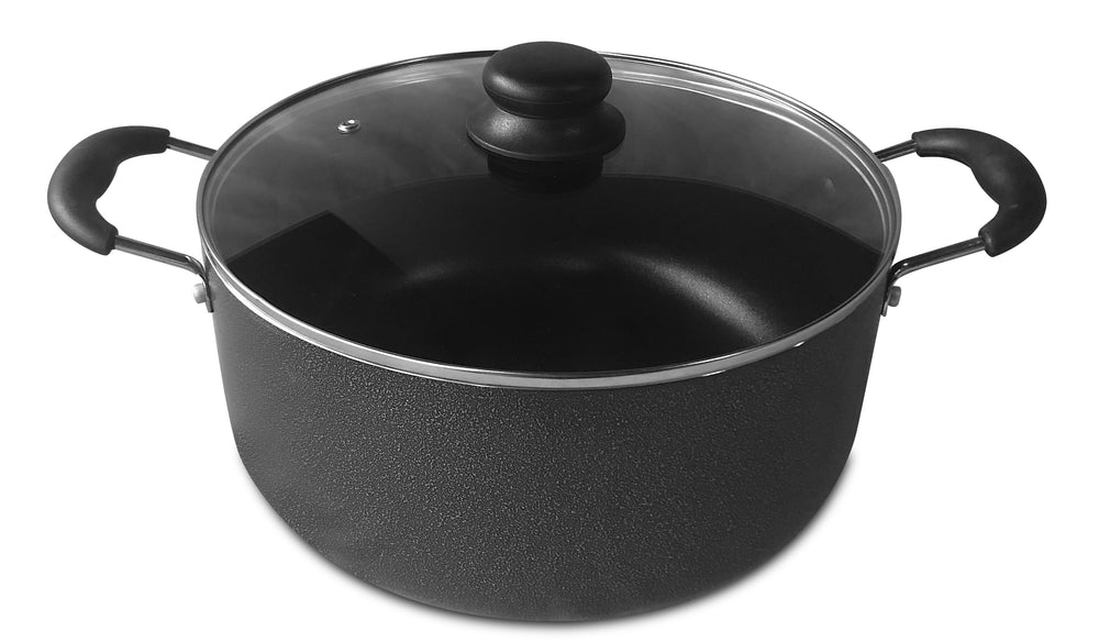 
                  
                    Bene Casa 3.06-Quart, non-stick speckled Dutch Oven w/ tempered glass lid
                  
                