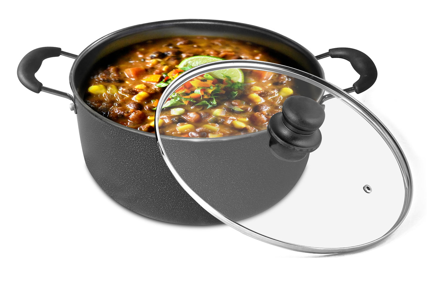 
                  
                    Bene Casa Non-stick speckled Dutch Oven w/ tempered glass lid - (3 sizes)
                  
                