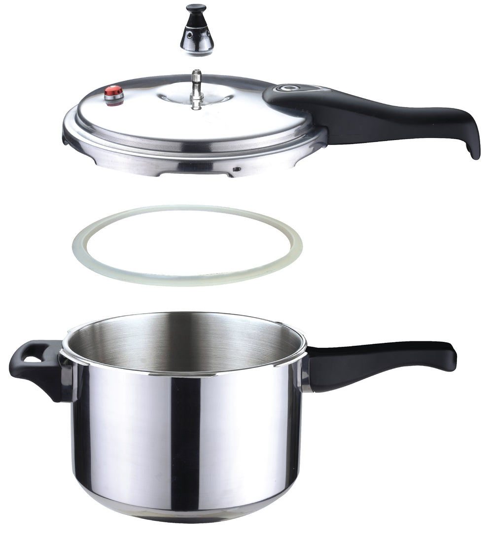 Bene Casa Polished Aluminum Pressure Cooker 4.2 qt