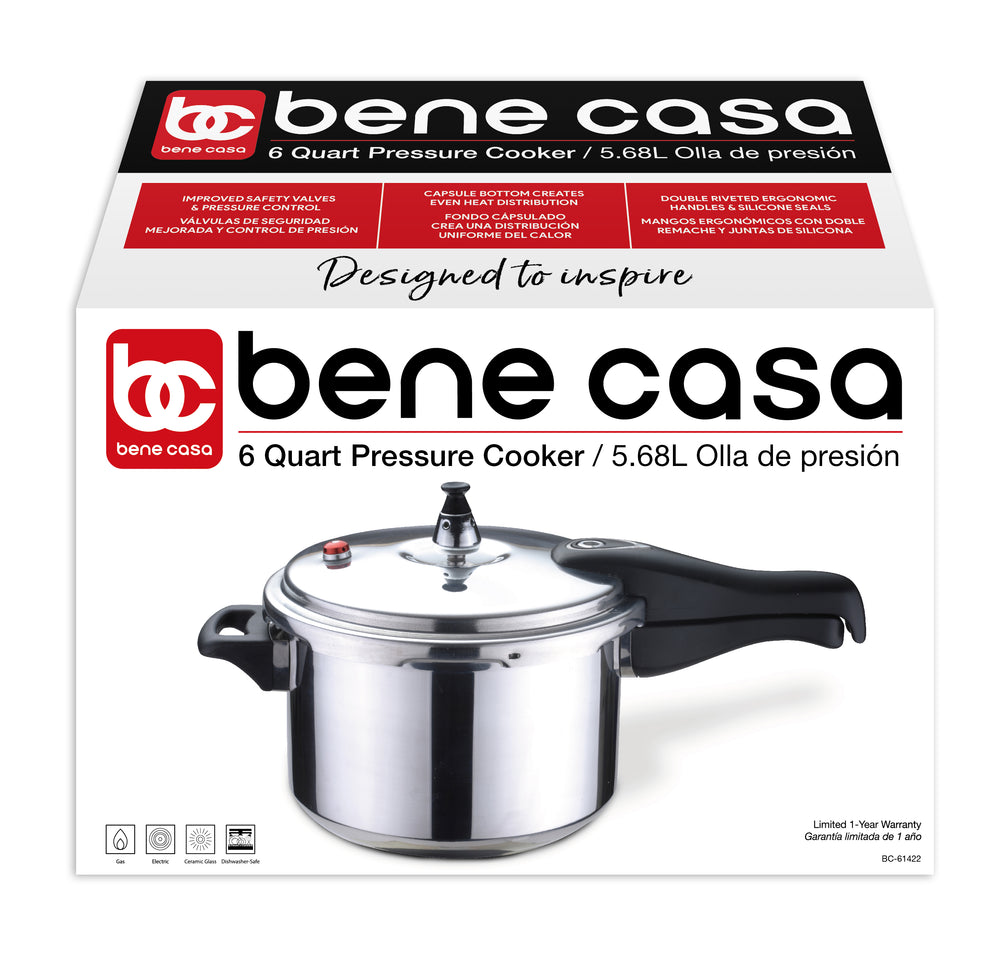 Bene Casa 4 Quart Pressure Cooker - MBR, 1 each