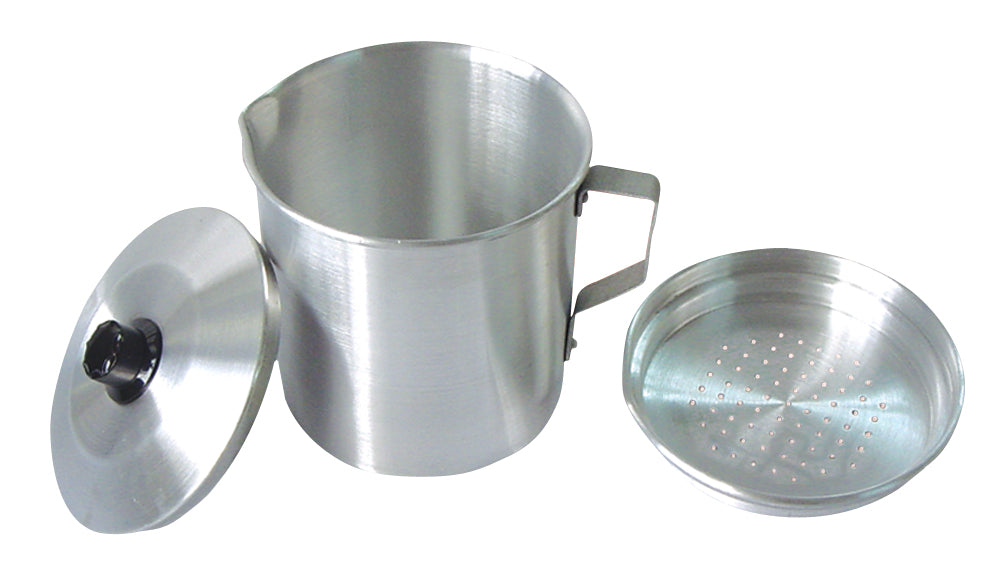 
                  
                    Bene casa 1-quart aluminum oil strainer, 32oz oil dispenser, filter, drip free oil strainer, frying oil filter, cooking oil storage
                  
                