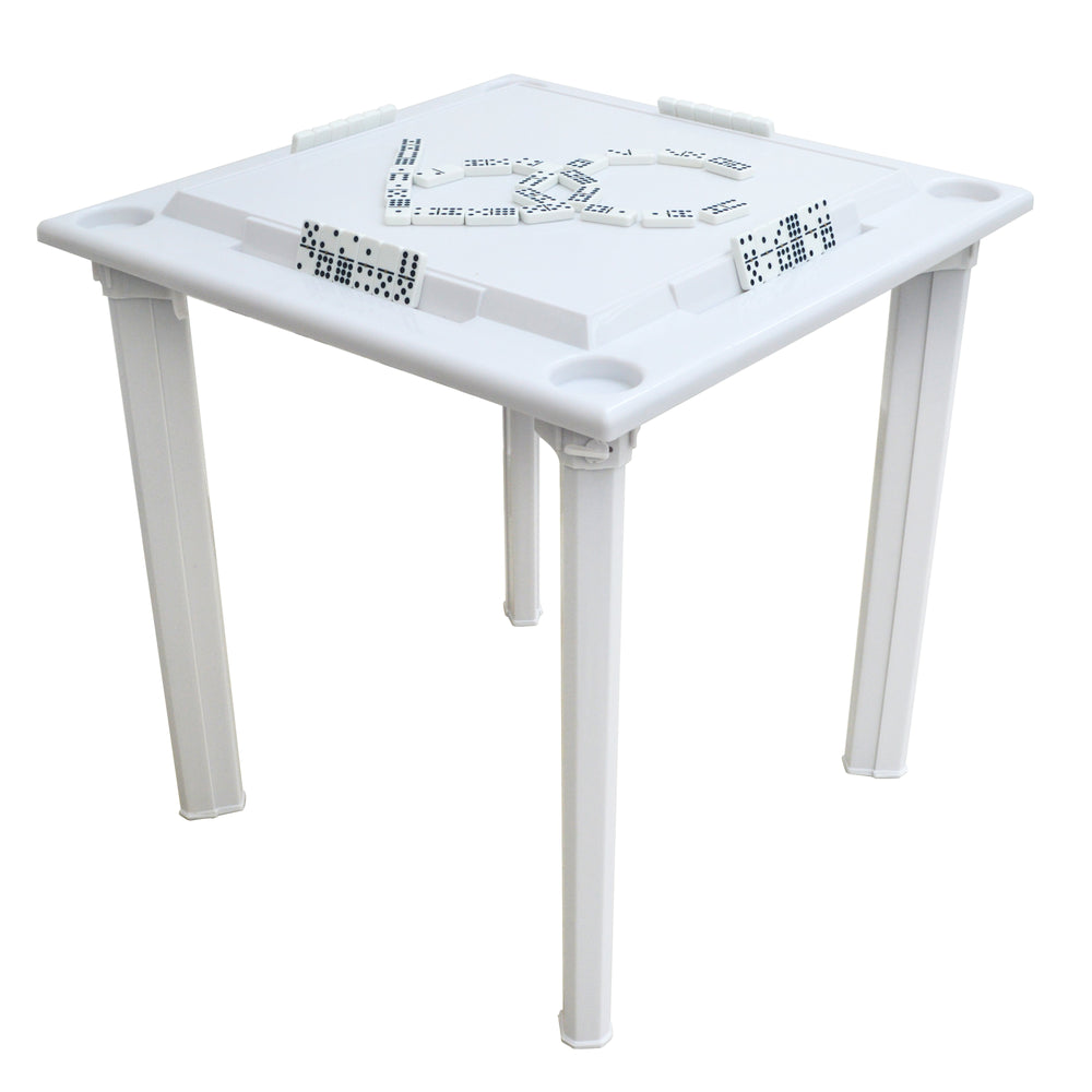 
                  
                    Bene Casa waterproof plastic game table with drinks holder, built in tile rack, removable leg game table, indoor or outdoor portable game table
                  
                